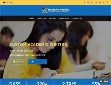 Tablet Screenshot of masterswriting.com